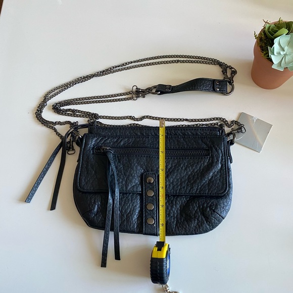Deena & Ozzy black crossbody purse vegan leather - Picture 2 of 7
